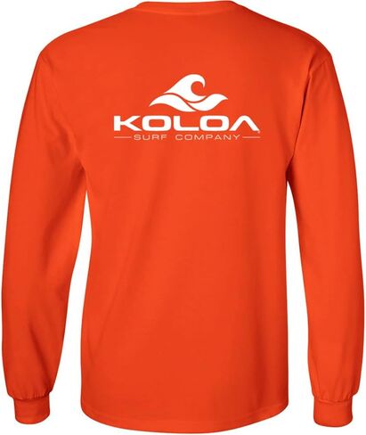 Koloa Surf Classic Wave Long Sleeve Pocket Tees-Thert Cotton Thirts S-5XL in Kuwait