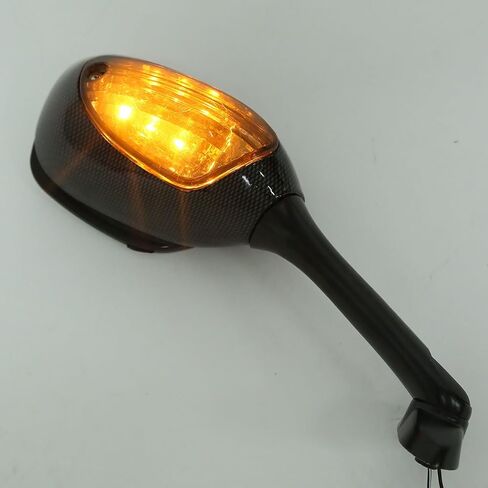 TCT-MOTORPARTS Carbon Rear View Mirrors w/LED Turn Signal Fit For Suzuki GSXR1000 2005-2016; GSXR600/ GSXR750 2006-2024 in Saudi Arabia