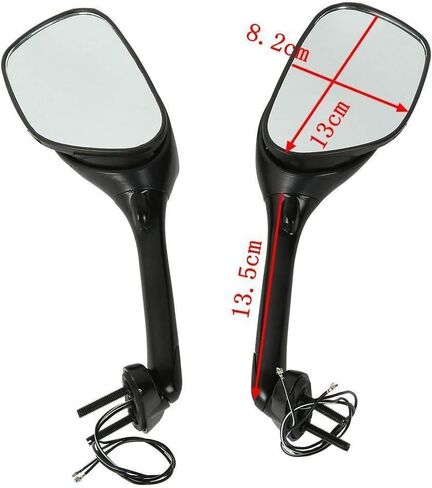 TCT-MOTORPARTS Carbon Rear View Mirrors w/LED Turn Signal Fit For Suzuki GSXR1000 2005-2016; GSXR600/ GSXR750 2006-2024 in Kuwait