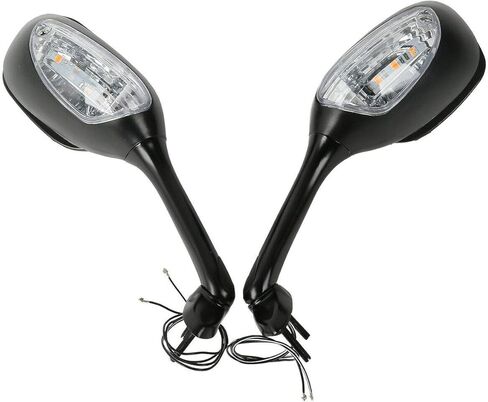 TCT-MOTORPARTS Carbon Rear View Mirrors w/LED Turn Signal Fit For Suzuki GSXR1000 2005-2016; GSXR600/ GSXR750 2006-2024 in Kuwait