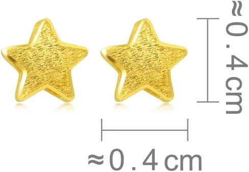 CHOW SANG SANG Gold 999.9 24K Solid Gold Star-Shaped Stud Earrings for Women 69449E in Saudi Arabia
