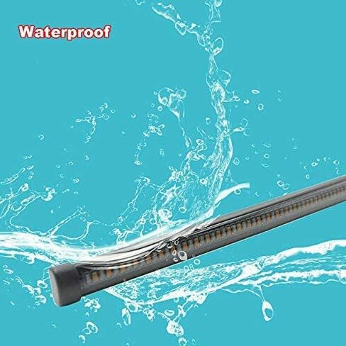 انعطاف الإشارة ضوء الدراجة النارية LED LED شريط الفرامل أضواء مرنة 200 مم 12-24V الإيقاف (العنبر+الأحمر) in Saudi Arabia