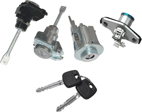 Ignition Switch Lock Cylinder, Ignition Door & Trunk Lock Cylinder Set Without Chip 2 Keys Fits for Toyota Corolla Matrix CE, LE, S 2003-2008, Replaces 69057 02130, 69057-02130 in Saudi Arabia