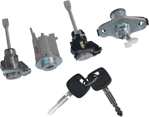 Ignition Switch Lock Cylinder, Ignition Door & Trunk Lock Cylinder Set Without Chip 2 Keys Fits for Toyota Corolla Matrix CE, LE, S 2003-2008, Replaces 69057 02130, 69057-02130 in Saudi Arabia