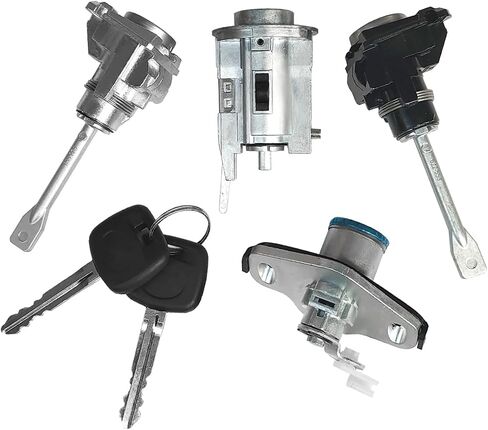 Ignition Switch Lock Cylinder, Ignition Door & Trunk Lock Cylinder Set Without Chip 2 Keys Fits for Toyota Corolla Matrix CE, LE, S 2003-2008, Replaces 69057 02130, 69057-02130 in Saudi Arabia