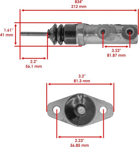 Caltric Brake Master Cylinder Compatible with JCB 921 926 930 15/106100 in Saudi Arabia