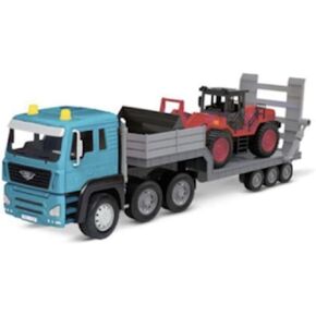 مدفوعًا بشاحنة Battat - Jumbo Toy Crane للأطفال - شاحنة رافعة كبيرة - لعبة كبيرة مع الأضواء والأصوات - شاحنة واقعية مع أجزاء متحركة - 3 سنوات + - شاحنة Jumbo Crane in Kuwait