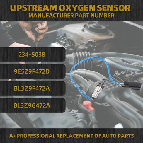 مستشعر الأكسجين Dasbecan 234-5038 234-4490 O2 4 قطع متوافق مع Explorer Ford F150 F-150 3.5L 3.7L Mustang Edge Escape Fusion Flex Taurus MKZ MKX MKT MKS 2010-2016 Upstream & Downstream in Saudi Arabia