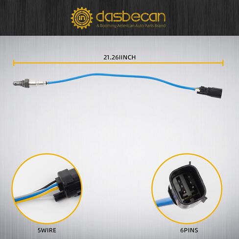 مستشعر الأكسجين Dasbecan 234-5038 234-4490 O2 4 قطع متوافق مع Explorer Ford F150 F-150 3.5L 3.7L Mustang Edge Escape Fusion Flex Taurus MKZ MKX MKT MKS 2010-2016 Upstream & Downstream in Saudi Arabia