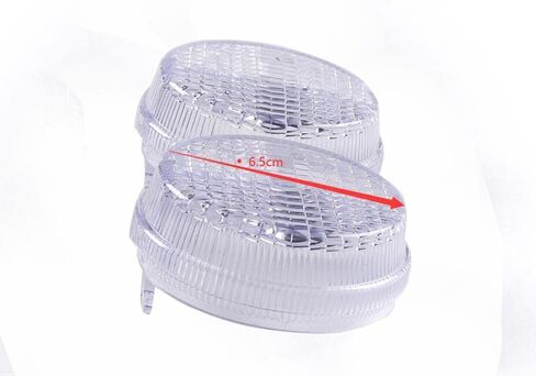 متوافق مع هوندا 2001-2009 Shadow Spirit ، 1998-2001 Shadow A.C.E. 1998-2003 Shadow Deluxe Turn Signal Lens Clear in Kuwait