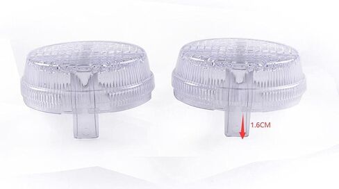 متوافق مع هوندا 2001-2009 Shadow Spirit ، 1998-2001 Shadow A.C.E. 1998-2003 Shadow Deluxe Turn Signal Lens Clear in Kuwait