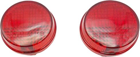 متوافق مع هوندا 2001-2009 Shadow Spirit ، 1998-2001 Shadow A.C.E. 1998-2003 Shadow Deluxe Turn Signal Lens Clear in Kuwait
