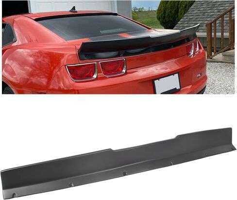 KUAFU Rear Spoiler Wing Compatible with 2010-2013 Chevrolet Camaro 2Door Coupe & Convertible Rear Trunk Lid Wing Spoiler Lip Black Plastic in Saudi Arabia