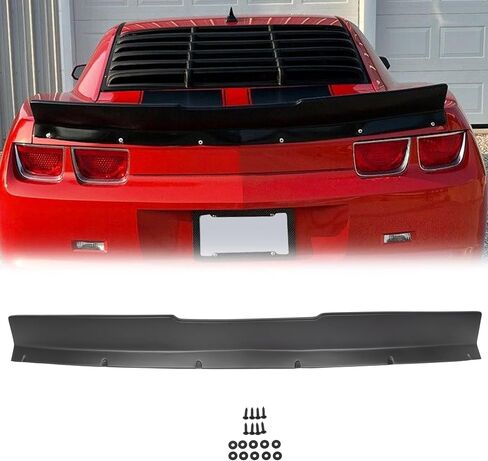 KUAFU Rear Spoiler Wing Compatible with 2010-2013 Chevrolet Camaro 2Door Coupe & Convertible Rear Trunk Lid Wing Spoiler Lip Black Plastic in Saudi Arabia