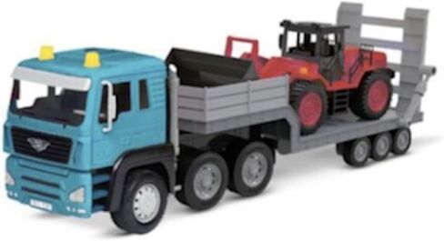 مدفوعًا بشاحنة Battat - Jumbo Toy Crane للأطفال - شاحنة رافعة كبيرة - لعبة كبيرة مع الأضواء والأصوات - شاحنة واقعية مع أجزاء متحركة - 3 سنوات + - شاحنة Jumbo Crane in Kuwait