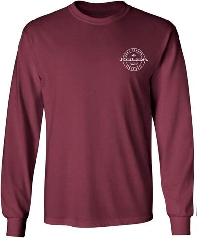 Koloa Surf Mens Wedge Logo Long Sleeve Heavy Cotton Tee in Reg, Big and Tall in Saudi Arabia
