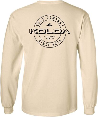 Koloa Surf Mens Wedge Logo Long Sleeve Heavy Cotton Tee in Reg, Big and Tall in Saudi Arabia