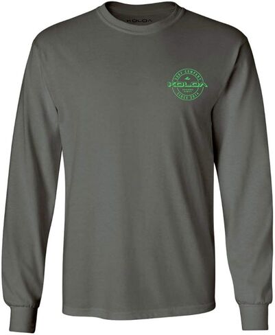 Koloa Surf Mens Wedge Logo Long Sleeve Heavy Cotton Tee in Reg, Big and Tall in Saudi Arabia