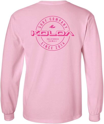 Koloa Surf Mens Wedge Logo Long Sleeve Heavy Cotton Tee in Reg, Big and Tall in Saudi Arabia