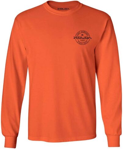 Koloa Surf Mens Wedge Logo Long Sleeve Heavy Cotton Tee in Reg, Big and Tall in Saudi Arabia