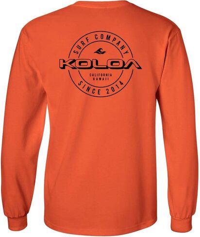 Koloa Surf Mens Wedge Logo Long Sleeve Heavy Cotton Tee in Reg, Big and Tall in Saudi Arabia