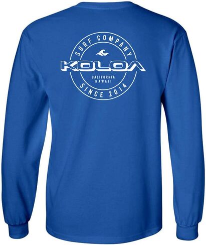 Koloa Surf Mens Wedge Logo Long Sleeve Heavy Cotton Tee in Reg, Big and Tall in Saudi Arabia