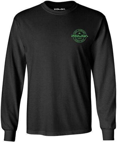 Koloa Surf Mens Wedge Logo Long Sleeve Heavy Cotton Tee in Reg, Big and Tall in Saudi Arabia