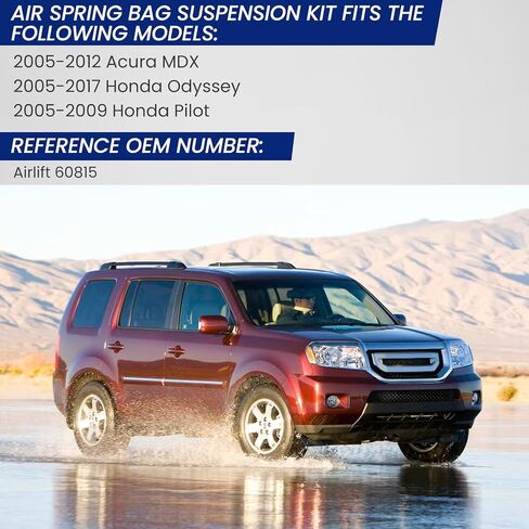 مجموعات تعليق أكياس الربيع الخلفية بديل لعام 2005-2012 Acura MDX ، 2005-2017 هوندا أوديسي ، 2005-2009 هوندا Pilot رقم OEM استبدال Airlift 60815 in Saudi Arabia