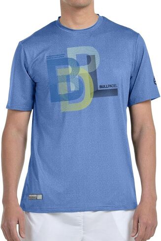 Bullpadel تي شيرت BEBAS 2025 | قميص بادمل مرنة خفيفة الوزن للرجال مع تقنية Quickerdry | نسيج واحد القميص المفرد in Kuwait