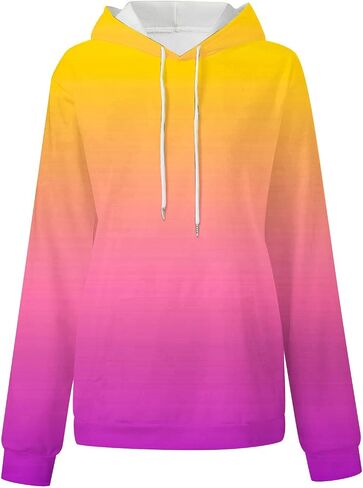 Hoodies for Women Y2k Pullover Fleece Sweaters Long Sleeve Hooded Sweatshirts with Pocket Fall Fashion 2025 in Saudi Arabia