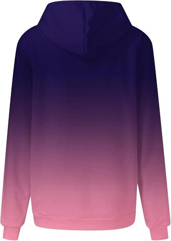 Hoodies for Women Y2k Pullover Fleece Sweaters Long Sleeve Hooded Sweatshirts with Pocket Fall Fashion 2025 in Saudi Arabia