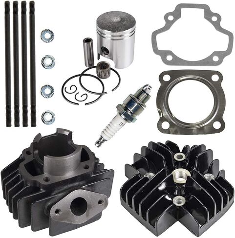 Niche 50cc محرك مكبس كبستون طوقا طوقا أعلى طعمة ل yamaha pw50 qt50 Towny 3L5-11311-01-00 95380-06600-00 in Saudi Arabia