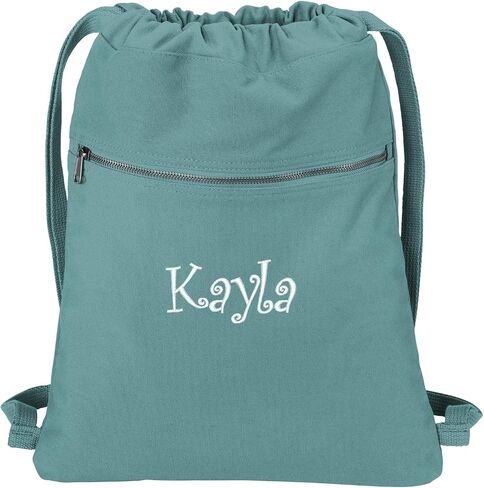 Personalized Beach Wash Cinch Pack, Drawstring Backpack Men Women, Monogrammed Name, Bridesmaid Gift, Blue Moon in Saudi Arabia