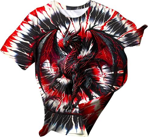 Kids Animal Tie Dye Shirt for Boys Girls Size 5-12 in Saudi Arabia
