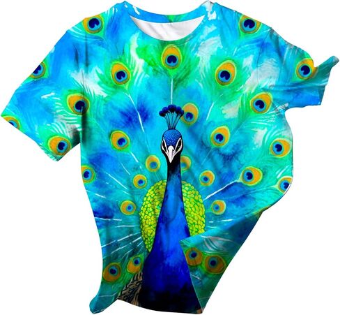 Kids Animal Tie Dye Shirt for Boys Girls Size 5-12 in Saudi Arabia