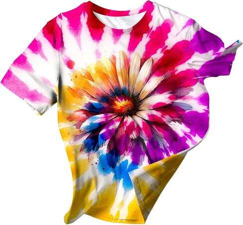 Kids Animal Tie Dye Shirt for Boys Girls Size 5-12 in Saudi Arabia