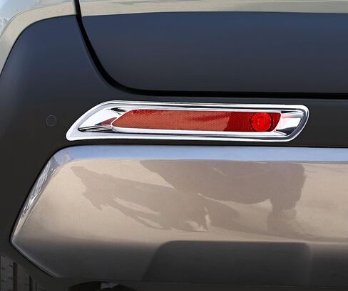 X Xotic Tech الخارجي الخارجي الخلفي العاكس العاكس الضباب القطع ، الكروم ، متوافق مع تويوتا RAV4 2019 2020 2021 2022 2023 2024 2025 in Saudi Arabia