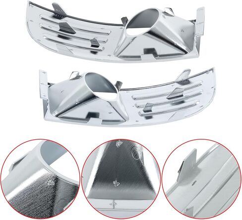 WFLNHB 1 مجموعة من مصابيح الضباب اليسرى واليسرى تغطي إعادة تخصيص الكروم من أجل Flex SE SEL 2009-2012 غطاء الإطار الخارجي الخارجي FO2599105 FO2598105 in Saudi Arabia