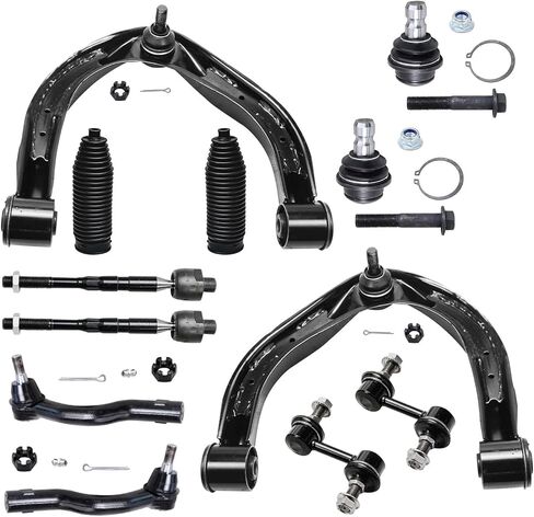 Detroit Axle - Front End 12pc Suspension Kit for Nissan Titan Armada INFINITI QX56, 2 Upper Control Arms w/Ball Joints 2 Lower Ball Joints 4 Inner Outer Tie Rods 2 Sway Bars 2 Boots Replacement in Saudi Arabia