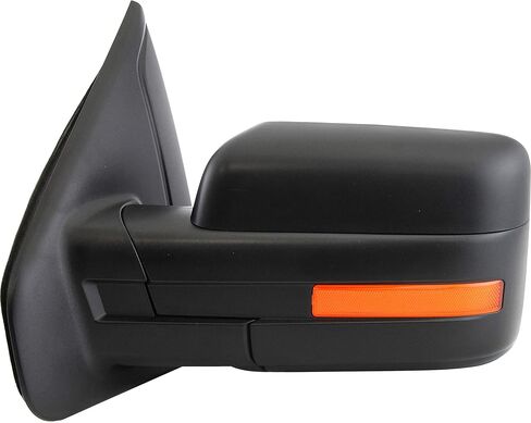 Kool Vue Driver Side Power Heated Mirror for Ford F-150 2011-2014 Manual Fold With Signal Light & Spotter Glass; Without Memory & Puddle Lamp Textured in Kuwait