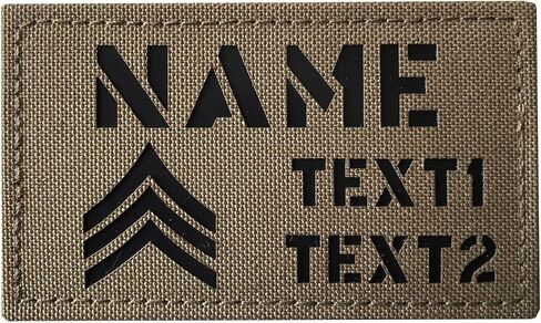 مخصص MC Camo IR US Rank Rank id id Blood نوع العلامات Ir Flag Patch (E5 Sergeant) in Kuwait