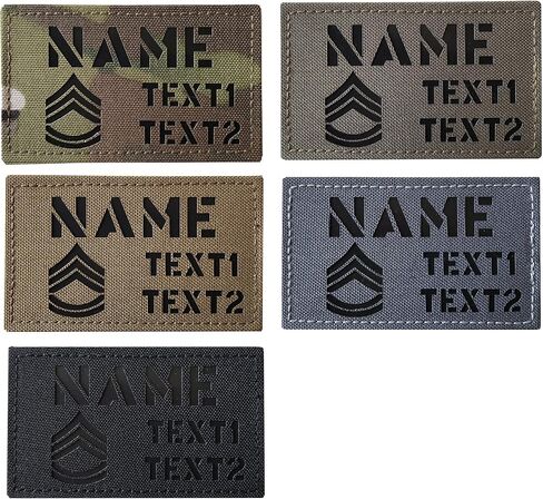 مخصص MC Camo IR US Rank Rank id id Blood نوع العلامات Ir Flag Patch (E5 Sergeant) in Kuwait