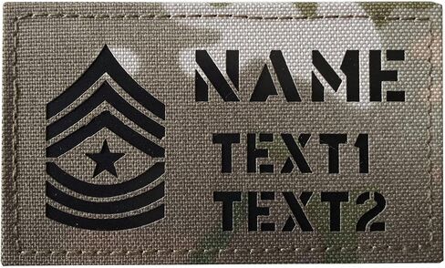 مخصص MC Camo IR US Rank Rank id id Blood نوع العلامات Ir Flag Patch (E5 Sergeant) in Kuwait