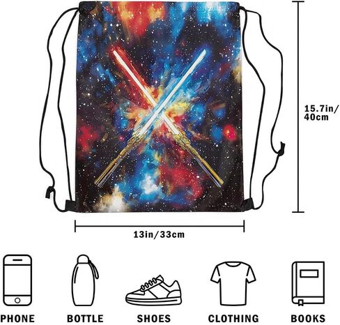 Feelyou Lightsaber Gym String Bag Bag Red Blue Green Green Rampack Decor Decor in Saudi Arabia
