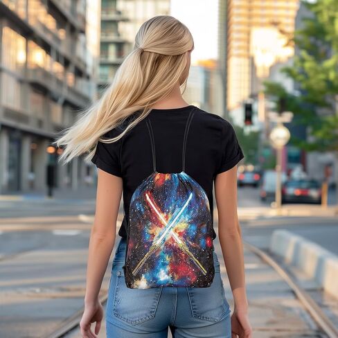 Feelyou Lightsaber Gym String Bag Bag Red Blue Green Green Rampack Decor Decor in Saudi Arabia