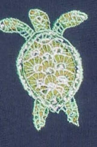 Embroidered Mens Short Sleeve Camp Shirt, 2 Colors, Sea Turtles, Sea Horses, Starfish in Kuwait
