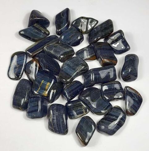 طبيعية النمر الأزرق النمر cabochon الحصى chatoyant الأحجار الكريمة سيارات الأجرة المعدنية مصقولة الكوارتز الكريستال هوك الحجر من أفريقيا - 5 أجزاء in Saudi Arabia