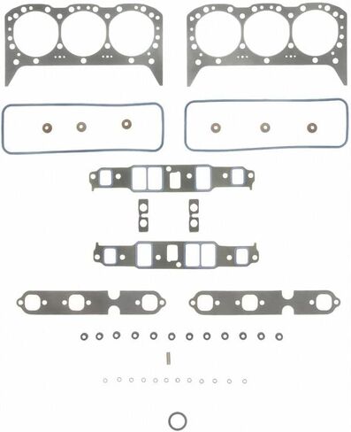 Marine Full Gasket Set compatible with 1985-2002 Mercruiser 4.3L 262 cid Chevy 1 Pc seal Head+Manifold+Oil Pan Vortec (4.3L 263cid) in Saudi Arabia