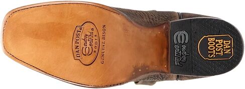 Dan Post Boots Mens Mauney Embroidered Graphic Bison Square Toe Pull On Casual Boots Mid Calf - Brown in Saudi Arabia