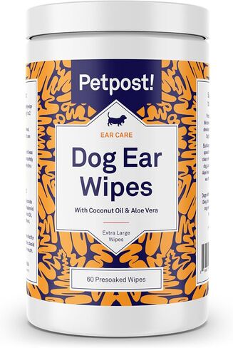 Petpost | Dog Ear Cleaner - Natural Coconut Oil Solution - Best Remedy for Odor - Dog Ear Problems - Chemical & Irritant Free 8 oz. in Saudi Arabia